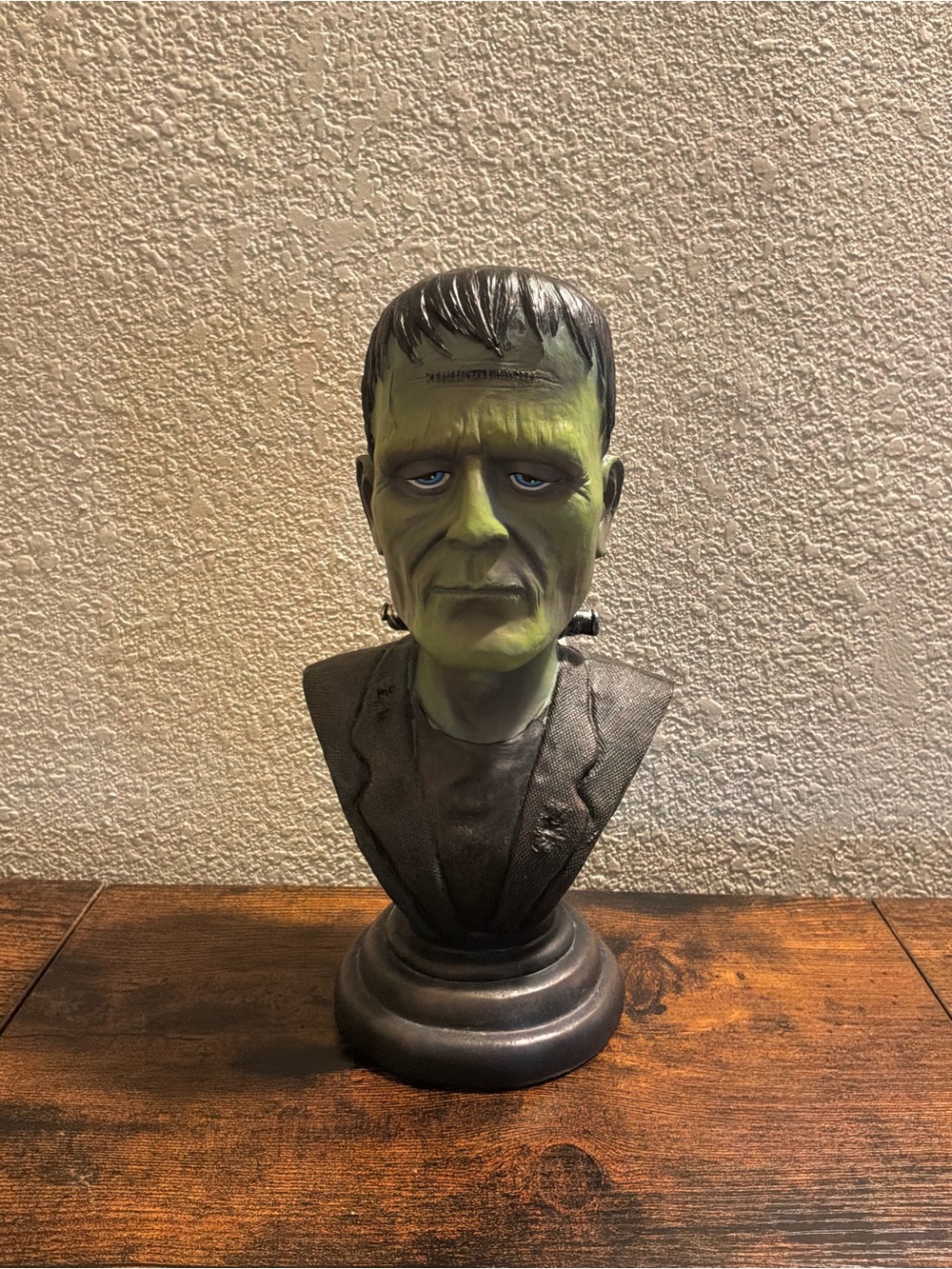 Green Frankenstein Bust Decorative Sculpture - Unbranded
